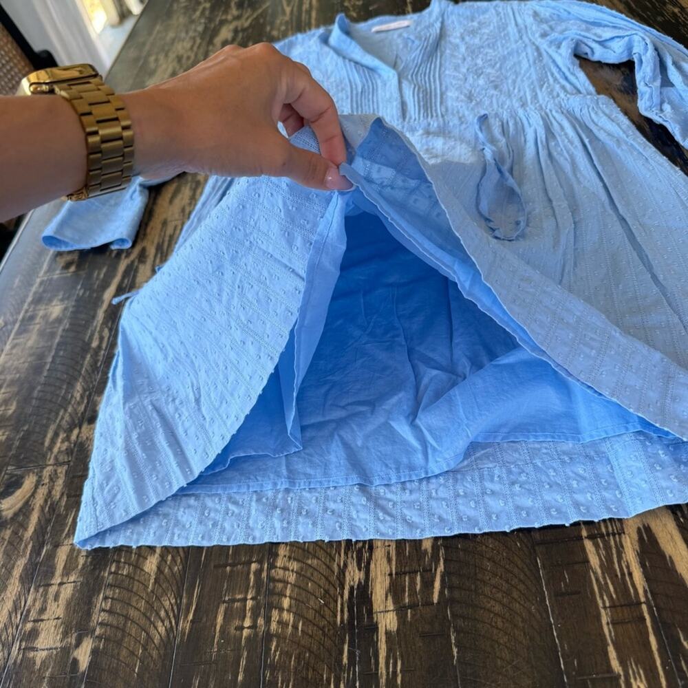 See by Chloé - Light Blue Chambray Tie Dress – Size Mediu - Picture 8 of 17